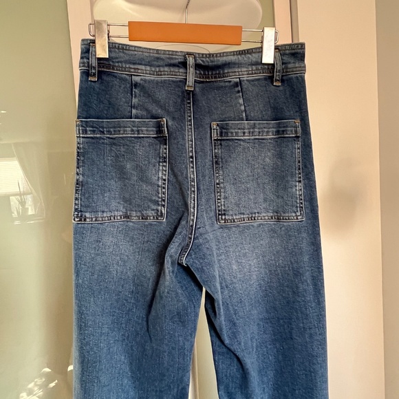 Zara soft (S) wide-leg jeans, with stretch, EUC. - Picture 6 of 14